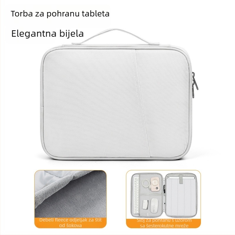 Prijenosna torba za tablet za iPad 11 inča, za poslovnu upotrebu i ured, za putovanja, zaštitna futrola, vodoravna unutarnja torba za tablet, otporna na prskanje