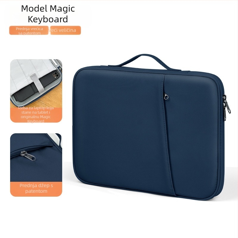 Prijenosna torba za tablet za iPad 11 inča, za poslovnu upotrebu i ured, za putovanja, zaštitna futrola, vodoravna unutarnja torba za tablet, otporna na prskanje