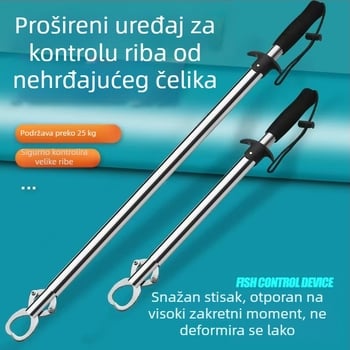 Novi produženi uređaj za kontrolu ribe od nehrđajućeg čelika za kontrolu divovskih objekata Luya forceps forceps za kontrolu ribolova ultra lagani ojačani slatkovodni