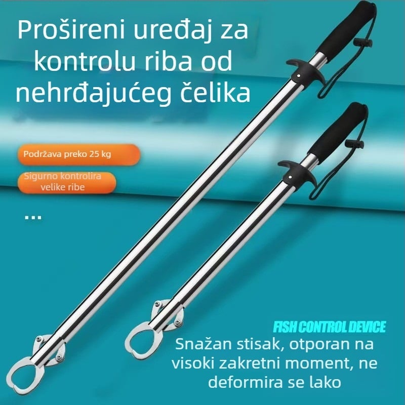 Novi produženi uređaj za kontrolu ribe od nehrđajućeg čelika za kontrolu divovskih objekata Luya forceps forceps za kontrolu ribolova ultra lagani ojačani slatkovodni