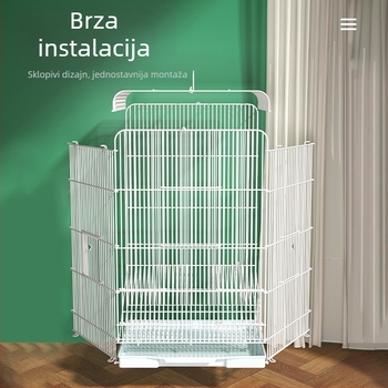 Kavez za ptice od tigrove kože, papiga, Xuanfeng božur, veliki kavez za ptice od vile, metalni kavez za uzgoj ptica, horizontalni svileni kavez za penjanje, kavez za promatranje
