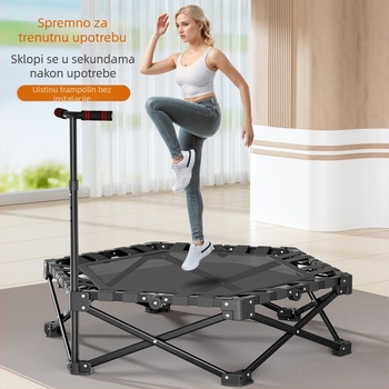 Trampolin na sklapanje jednim klikom za kućnu upotrebu, dječji trampolin, krevet za skakanje za bebe, oprema za kućni fitness, sklopivi trampolin