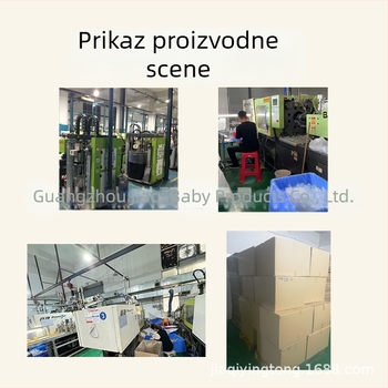 Bočica za bebe od plastike otporne na visoke temperature, široka usta, simulacija majčinog mlijeka, preporučuje se za novorođenčad, protiv nadutosti, protiv pucanja s ručkom