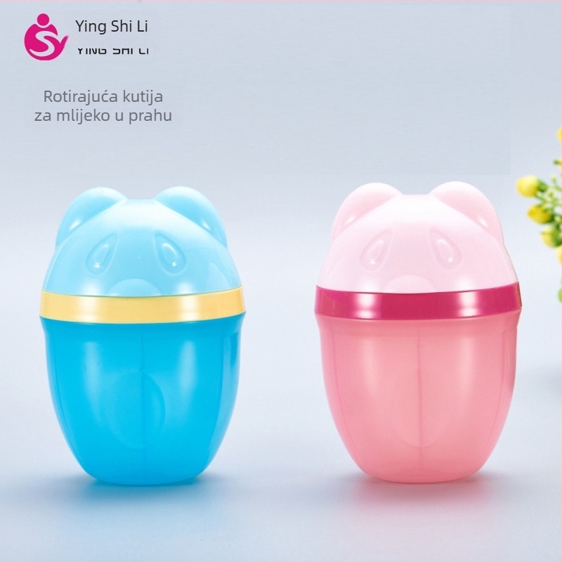 Tvornička izravna troslojna prijenosna kutija za mlijeko u prahu s tri odjeljka, rotirajuća kutija za mlijeko u prahu za novorođenčad