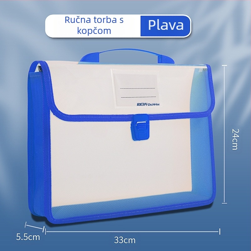 Prijenosna torba za dokumente A4 formata, informativna torba, trodimenzionalna torba za studentske ispite velikog kapaciteta, vodootporna i prijenosna torba za pohranu podataka
