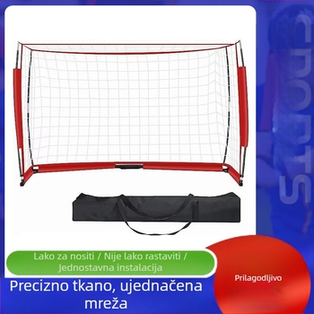Sklopivi kvadratni nogometni gol za vanjske sportove, dječji trening, nogometna mreža, unutarnja i vanjska veleprodaja