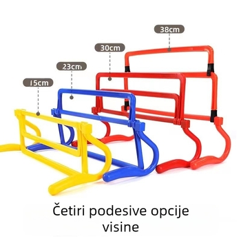 Oprema za nogometni trening, prepone, tjelesni trening, mali okvir za prepone, dječji blok za preskakanje, kombinirano podešavanje prepona