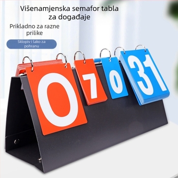 F501 semafor s četiri pozicije, višenamjenska preklopna ploča, košarka, badminton, nestandardna bijela kutija, preklopna ploča