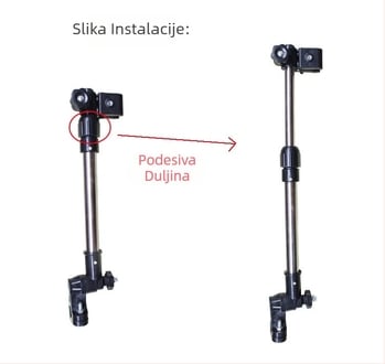 C Cross-Border suncobran za kolica univerzalni anti-UV suncobran za dječja kolica suncobran za zaštitu od sunca držač za auto