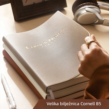 B5 Cornell zadebljana visokoučinkovita 5r memorijska bilježnica s ispisivim logotipom, mreža, vodoravna linija, pregledna bilježnica