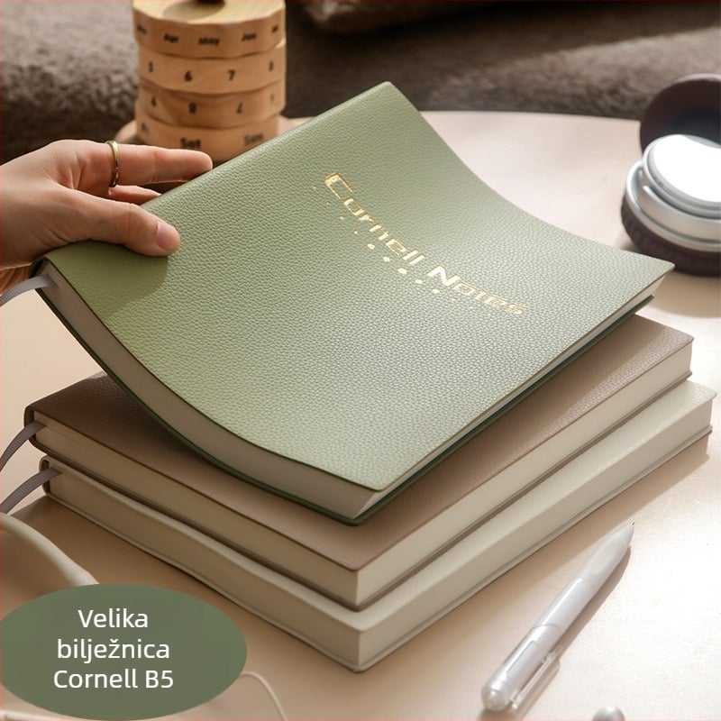 B5 Cornell zadebljana visokoučinkovita 5r memorijska bilježnica s ispisivim logotipom, mreža, vodoravna linija, pregledna bilježnica
