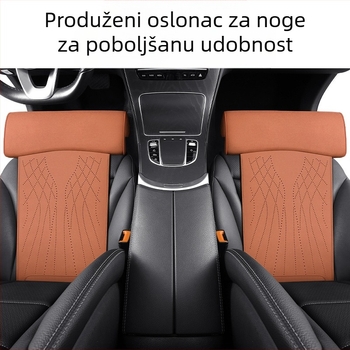 Novi jastuk za autosjedalicu s memorijskom pjenom, potpora za noge, jastuk za sjedalo od brušene kože, potpora za noge, integrirana glavna vozačka sjedala i produženi jastuk za suvozačevo sjedalo