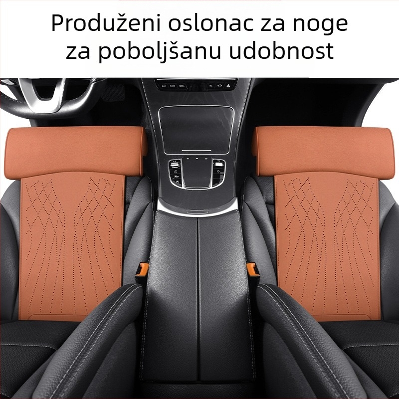 Novi jastuk za autosjedalicu s memorijskom pjenom, potpora za noge, jastuk za sjedalo od brušene kože, potpora za noge, integrirana glavna vozačka sjedala i produženi jastuk za suvozačevo sjedalo