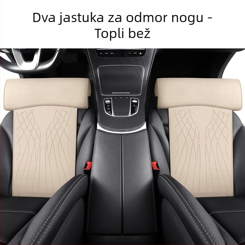Novi jastuk za autosjedalicu s memorijskom pjenom, potpora za noge, jastuk za sjedalo od brušene kože, potpora za noge, integrirana glavna vozačka sjedala i produženi jastuk za suvozačevo sjedalo