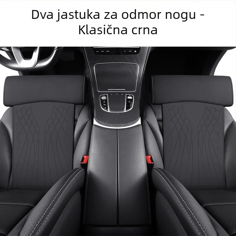 Novi jastuk za autosjedalicu s memorijskom pjenom, potpora za noge, jastuk za sjedalo od brušene kože, potpora za noge, integrirana glavna vozačka sjedala i produženi jastuk za suvozačevo sjedalo