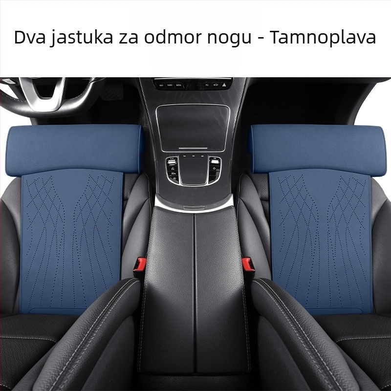 Novi jastuk za autosjedalicu s memorijskom pjenom, potpora za noge, jastuk za sjedalo od brušene kože, potpora za noge, integrirana glavna vozačka sjedala i produženi jastuk za suvozačevo sjedalo