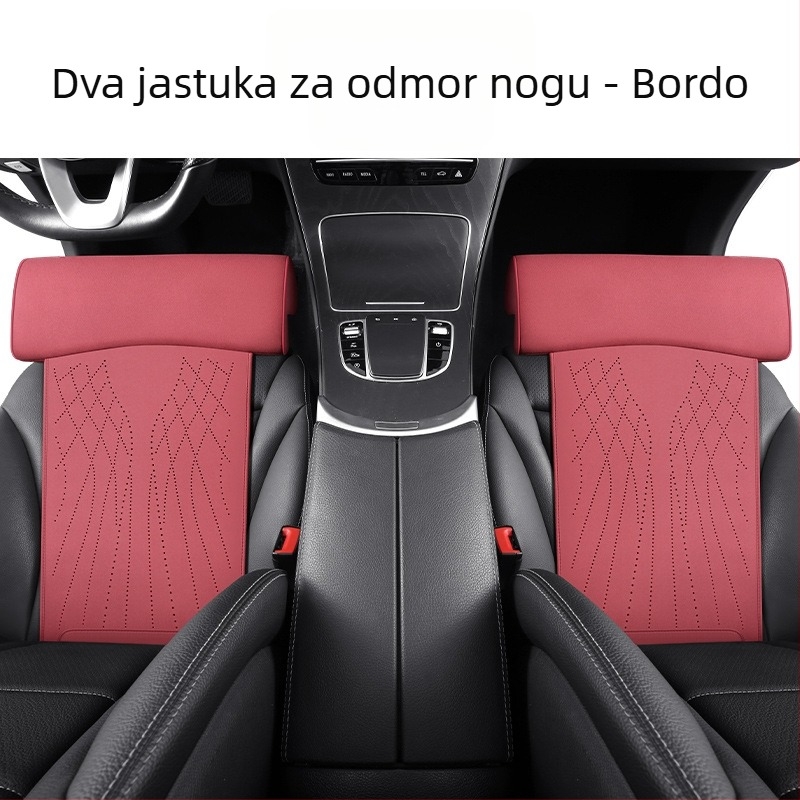 Novi jastuk za autosjedalicu s memorijskom pjenom, potpora za noge, jastuk za sjedalo od brušene kože, potpora za noge, integrirana glavna vozačka sjedala i produženi jastuk za suvozačevo sjedalo