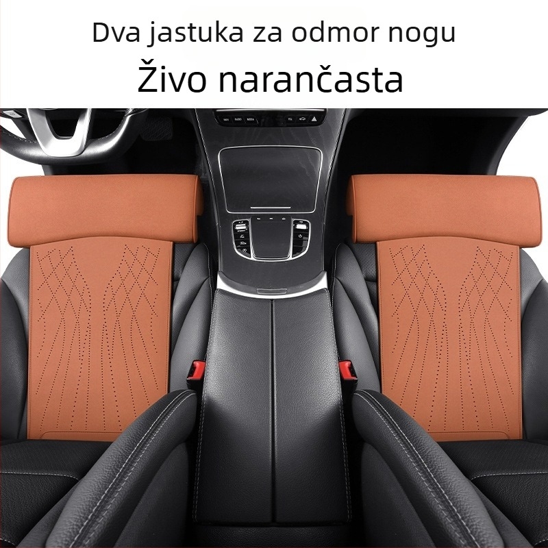 Novi jastuk za autosjedalicu s memorijskom pjenom, potpora za noge, jastuk za sjedalo od brušene kože, potpora za noge, integrirana glavna vozačka sjedala i produženi jastuk za suvozačevo sjedalo