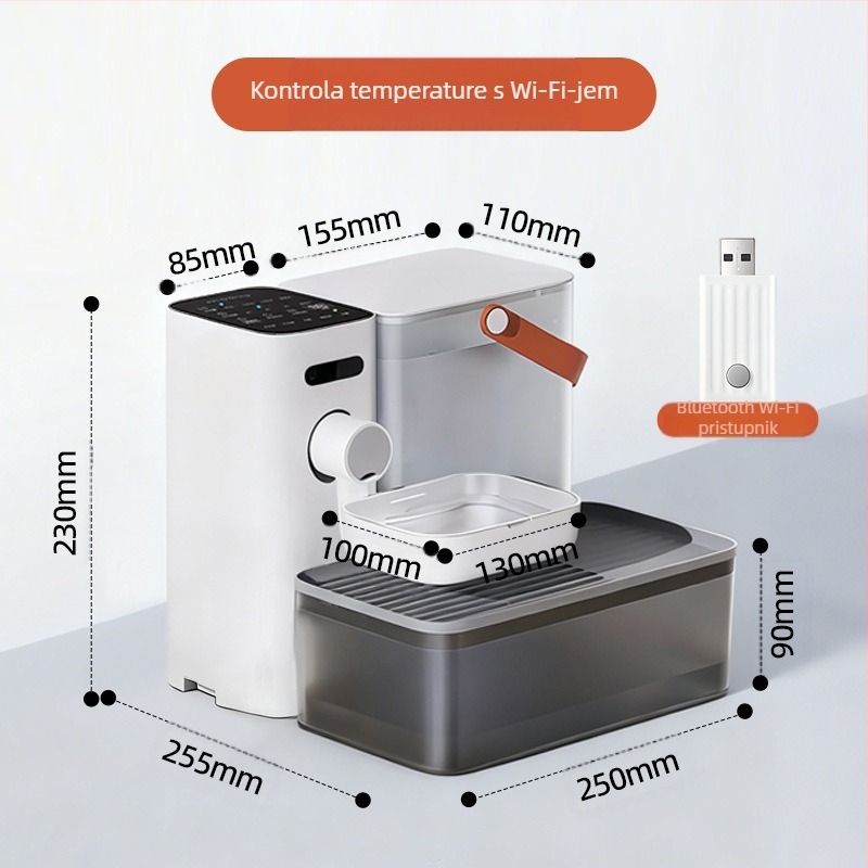 Amazon Explosions Dozator vode za mačke s ispuštanjem vode, automatski hranitelj vode za kućne ljubimce, Unplugged pametni dozator vode za pse