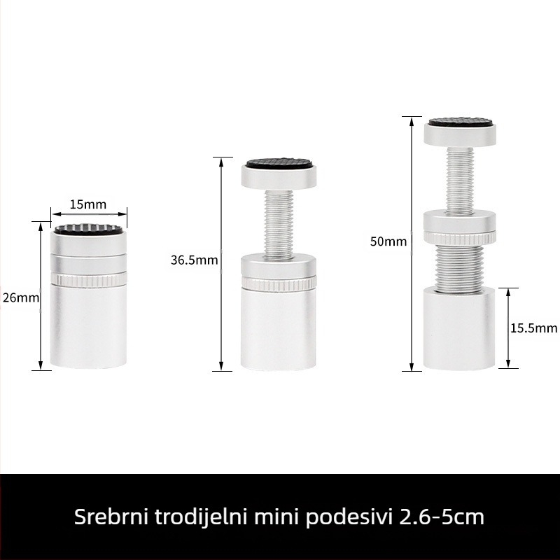 Okvir za nosač grafičke kartice, aluminijski, metalni, magnetski, donji, ITX, malo kućište, nosač grafičke kartice, otporan na savijanje