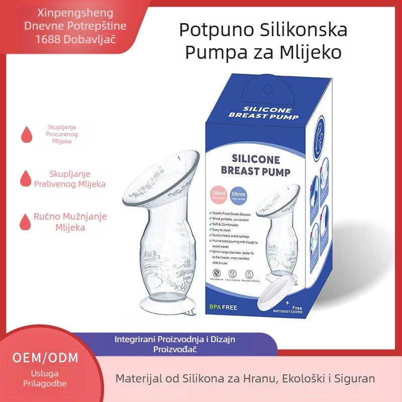Spot 90ml silikonska pumpica za grudi, sakupljač mlijeka, ručna pumpica za grudi, uređaj za mužnju, postporođajni pribor s vakuumskom čašicom