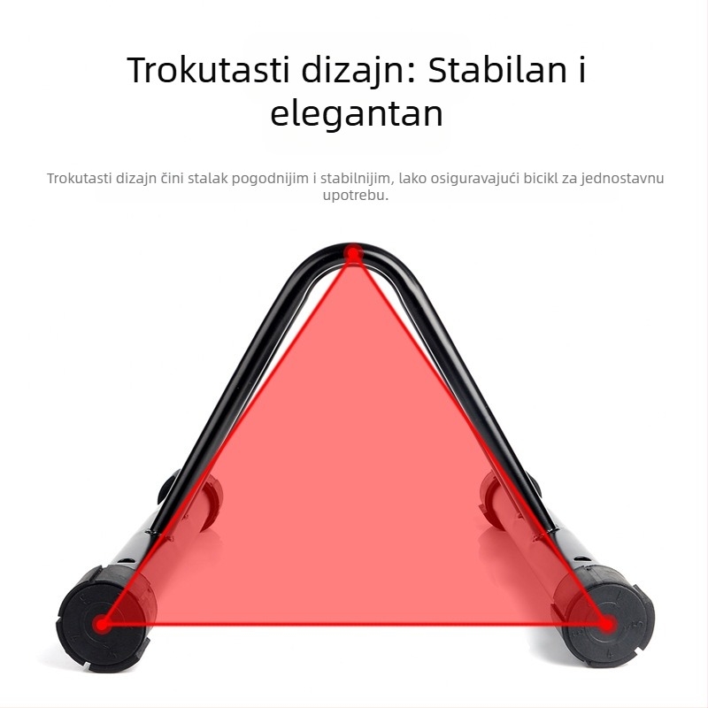 Nosač za parkiranje bicikala s tri segmenta, spojeni nosač za parkiranje brdskih bicikala na tlu, nosač za izlaganje bicikala