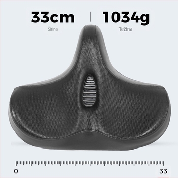 Xingbaike sjedalo za bicikl, električno sjedalo za bicikl, povećano i prošireno, udobno jastuče za sjedalo bicikla, udobna šuplja amortizacija udaraca