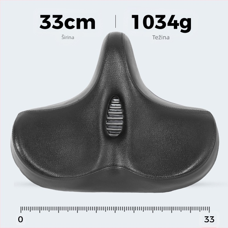 Xingbaike sjedalo za bicikl, električno sjedalo za bicikl, povećano i prošireno, udobno jastuče za sjedalo bicikla, udobna šuplja amortizacija udaraca