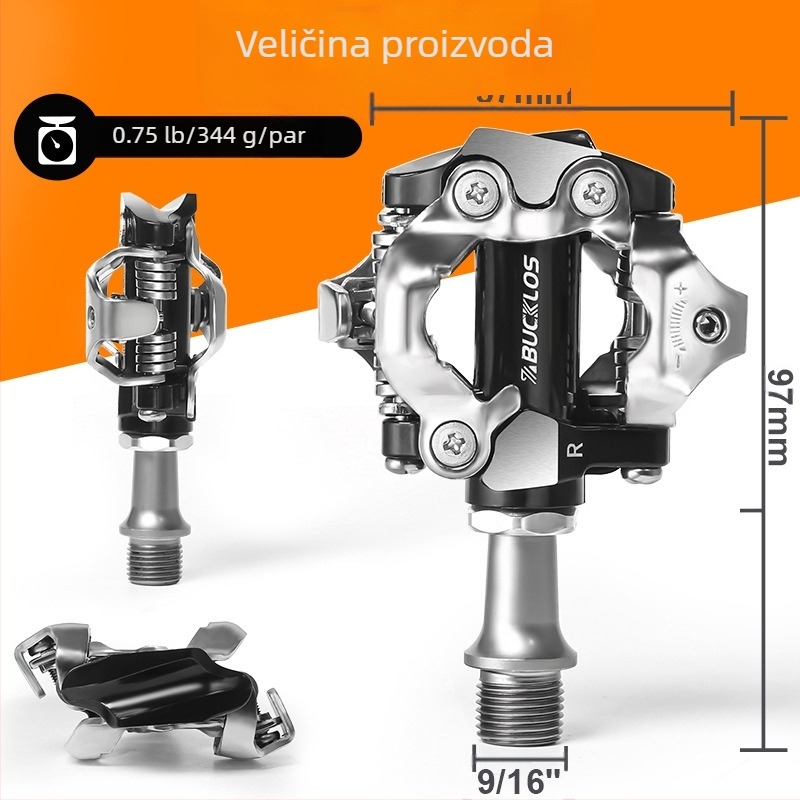 Pedala za bicikl s bravom od aluminijske legure, dvostrana, planinska, samoblokirajuća pedala, sustav brzine M8100, pribor za bicikle s bravom