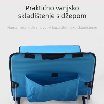 Vanjska prijenosna stolica za plažu s dvostrukom namjenom za sjedenje i ležanje, sklopiva stolica za plažu s čeličnim cijevima, podesiva stolica za kampiranje, oxfordska tkanina, stolica za ručak