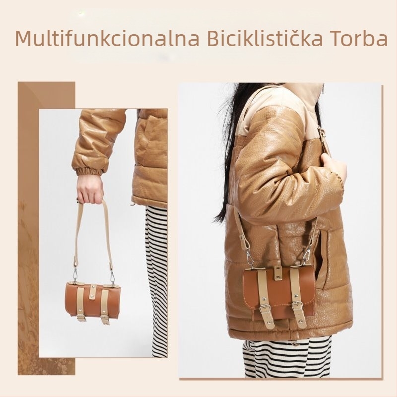 Nova dječja torba za bicikl sprijeda, retro prednja torba, opća torba za automobil, sklopiva torba za automobil, torba za stražnje sjedalo, torba za vožnju biciklom