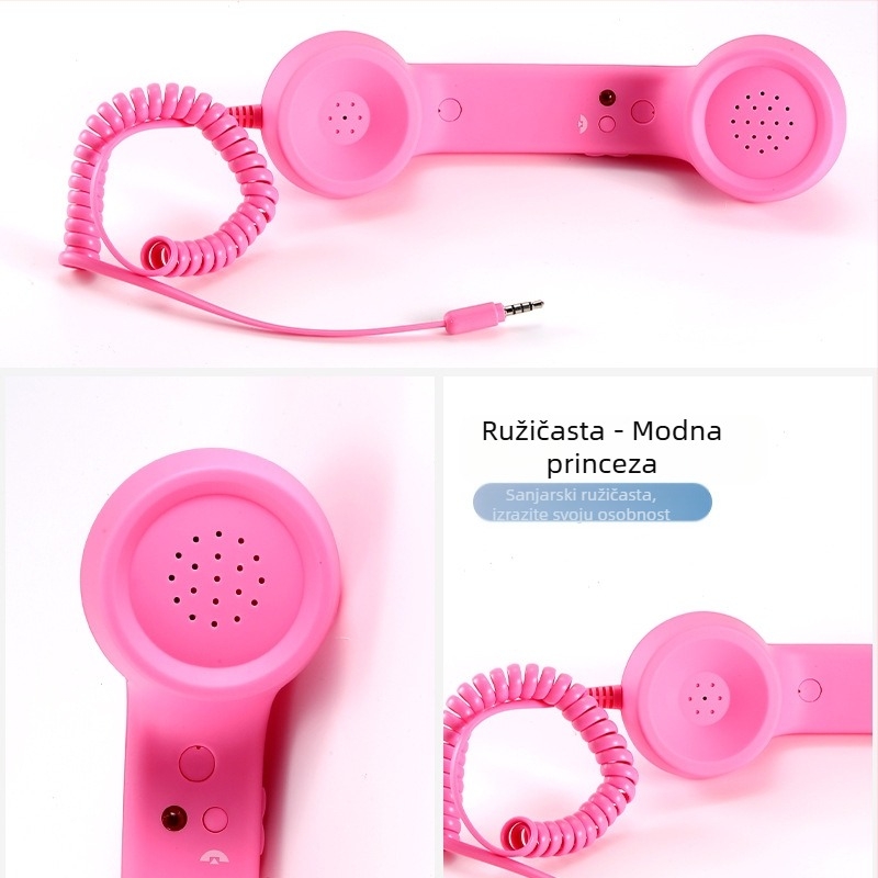 Prekogranična retro slušalica za mobitel, modna granična slušalica s mikrofonom, kul slušalica za telefon za trudnice, spremna za prodaju