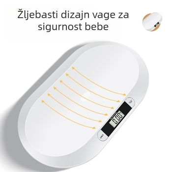 Digitalna vaga za mjerenje težine novorođenčadi, vaga za dojenčad od 20 kg, dječja zdravstvena vaga za bebe