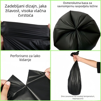 Mobilna vrećica za čišćenje WC-a, jednokratna WC školjka, posebno za trudnice i starije osobe, razgradiva zadebljana vreća za smeće