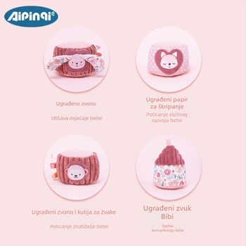 Edukativna igračka Jenga za slaganje u obliku tornja za bebe, 0-1 godina, intelektualna igračka u obliku duginog tornja