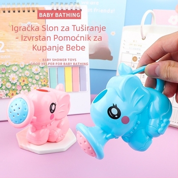 Mali slonić za kupanje, igračka za kupanje za bebe, dječja bočica za zalijevanje, sprej za kupanje, šalica za šampon, voda za igru, slonić za kupanje