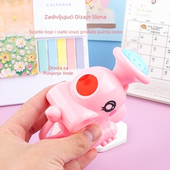 Mali slonić za kupanje, igračka za kupanje za bebe, dječja bočica za zalijevanje, sprej za kupanje, šalica za šampon, voda za igru, slonić za kupanje
