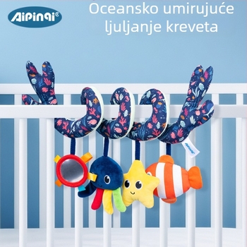 Aipinqi Novorođenče Ocean Bed Wrap Baby Early Education Bed Viseća igračka za dječja kolica Privjesak