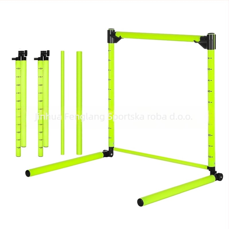 Ravnalo za prepone, okvir za prepone za trening nogometa, osjetljivo preskakanje prepona, trening atletike, preskakanje prepona s povišenim preprekama preko granice