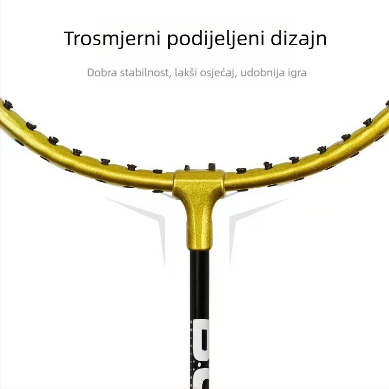 Eksplozije na zalihi reket za badminton za odrasle, studente, početnike, trening, ferolegura, split reket, generacija kose