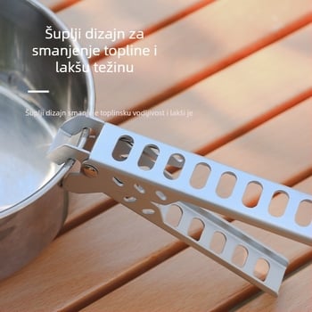 Vanjski piknik, kopča za lonac protiv opeklina, pribor za posuđe, kopča za roštilj, aluminijska legura, kopča za mikrovalnu pećnicu, pohrana hrane