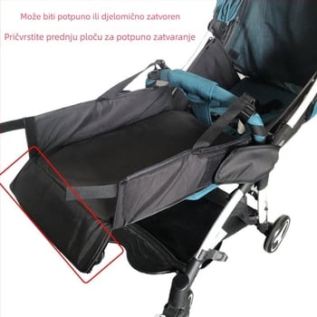 Prekogranična visokoprodavana dječja kolica, univerzalni oslonac za noge punog kruga, produžena pedala za noge, dječji kišobran, sjedalo za kolica, produženo vučenje za noge, pribor