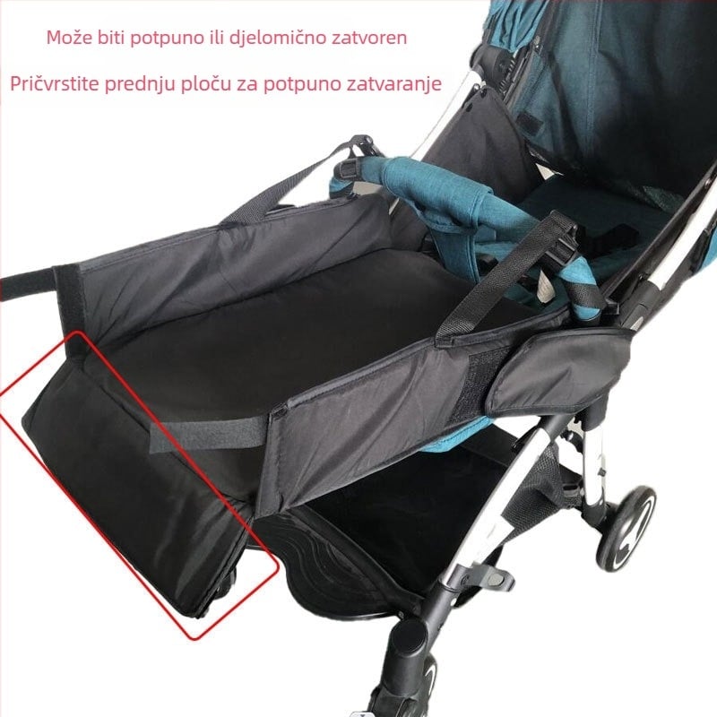 Prekogranična visokoprodavana dječja kolica, univerzalni oslonac za noge punog kruga, produžena pedala za noge, dječji kišobran, sjedalo za kolica, produženo vučenje za noge, pribor