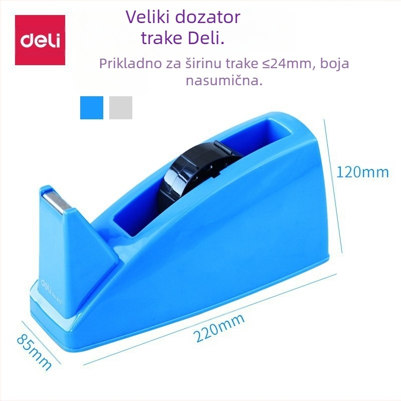 Držač trake Deli 24 cm, velika traka, baza trake, mali stalak za rezanje, srednji stol za traku, prijenosni