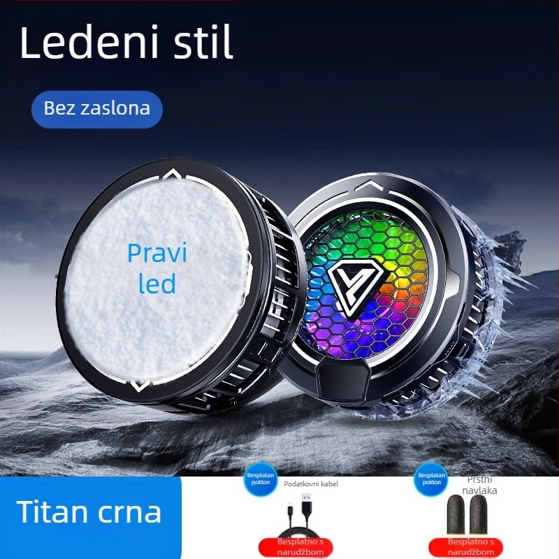 Mobilni telefon Radijator Poluvodički Zaleđivanje Magnetski Usisni Digitalni Zaslon E-Sportovi Svjetlo Zvučno Hlađenje Igra Pametno Hlađenje Artefakt SL49
