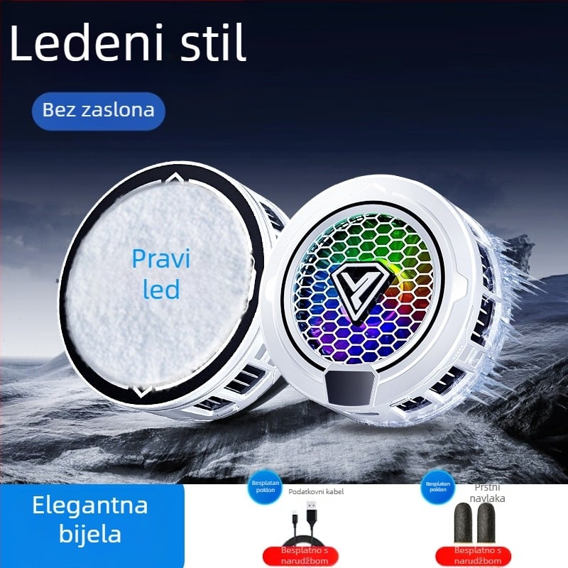 Mobilni telefon Radijator Poluvodički Zaleđivanje Magnetski Usisni Digitalni Zaslon E-Sportovi Svjetlo Zvučno Hlađenje Igra Pametno Hlađenje Artefakt SL49