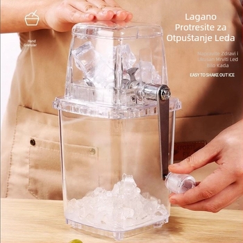 Rezalica za led Kućanski Mali stroj za glačanje Granulirani pijesak Led Drobljeni led Komercijalni stroj za led protiv tuče Ručni stroj za drobljenje leda