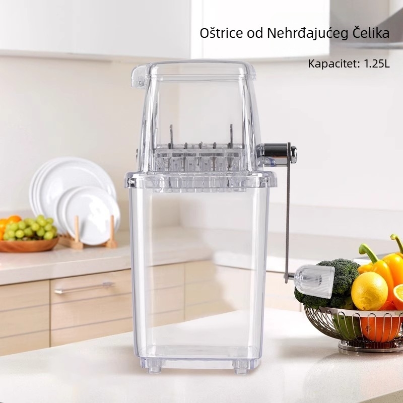 Rezalica za led Kućanski Mali stroj za glačanje Granulirani pijesak Led Drobljeni led Komercijalni stroj za led protiv tuče Ručni stroj za drobljenje leda