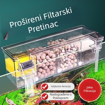 Ciklus pročišćavanja vode u filteru za akvarij, tri u jednom, potopna pumpa, kutija za filter na vrhu akvarija za kornjače, proizvodnja kisika, integrirana kutija za kapanje