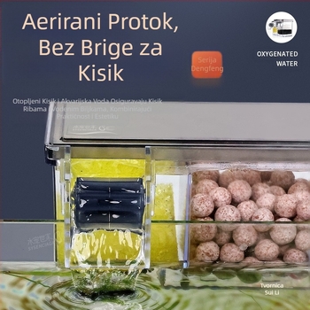 Ciklus pročišćavanja vode u filteru za akvarij, tri u jednom, potopna pumpa, kutija za filter na vrhu akvarija za kornjače, proizvodnja kisika, integrirana kutija za kapanje